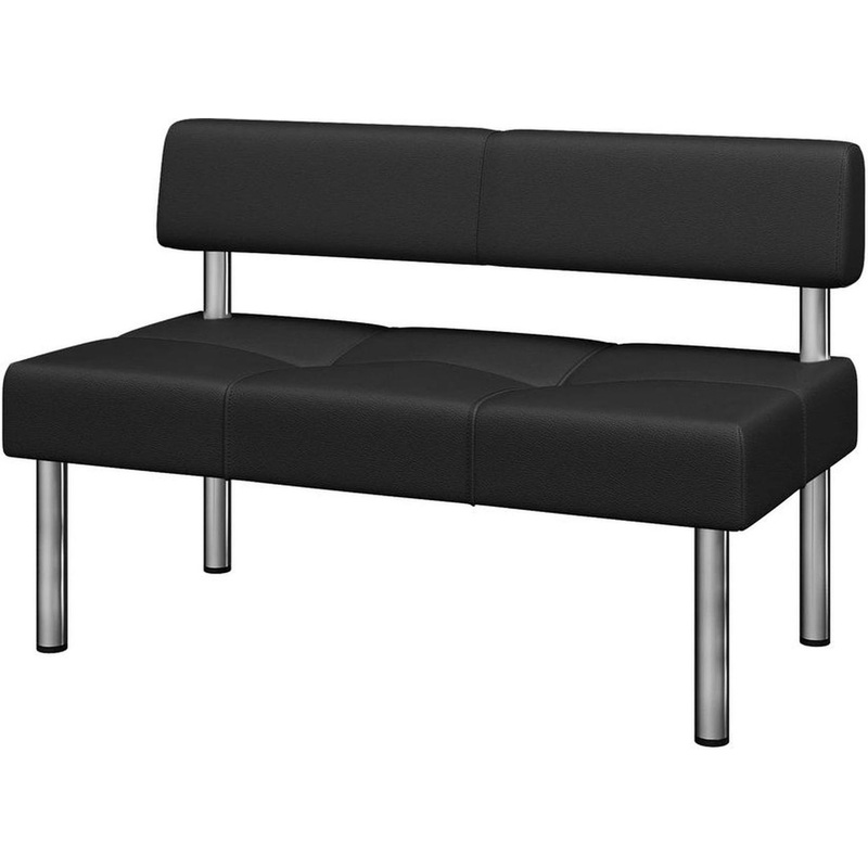 Изображение товара Модуль прямой Balance Bu2 двухместный из искусственной кожи черный