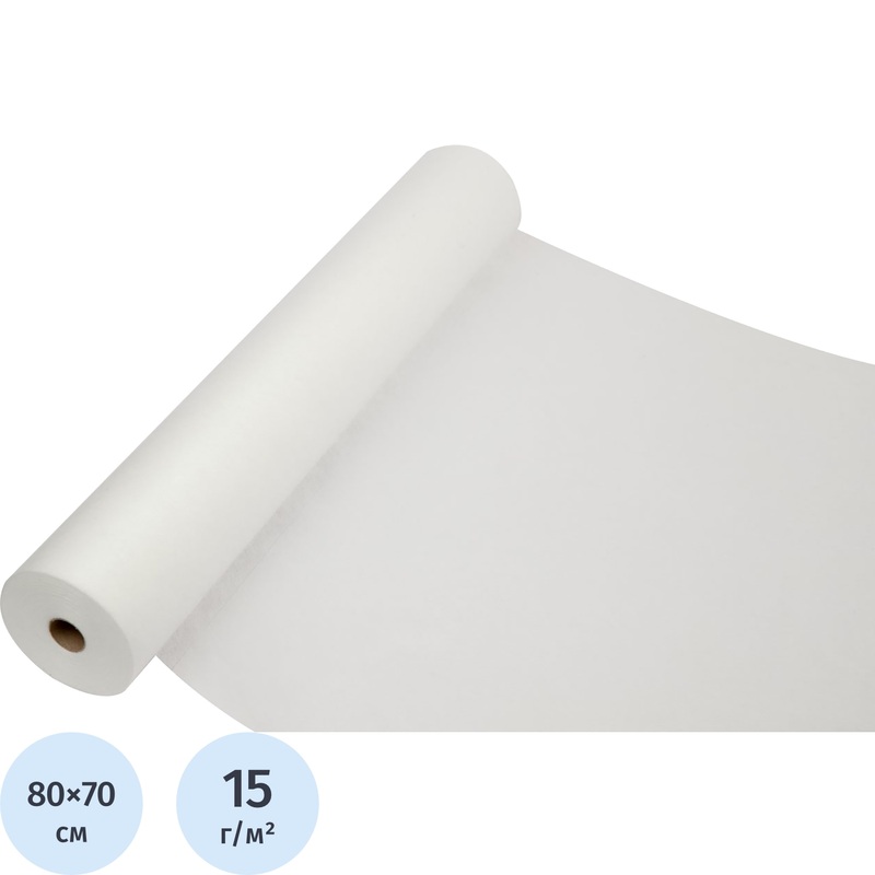 Изображение товара Простыня одноразовая White line 80x70 см спанбонд белая