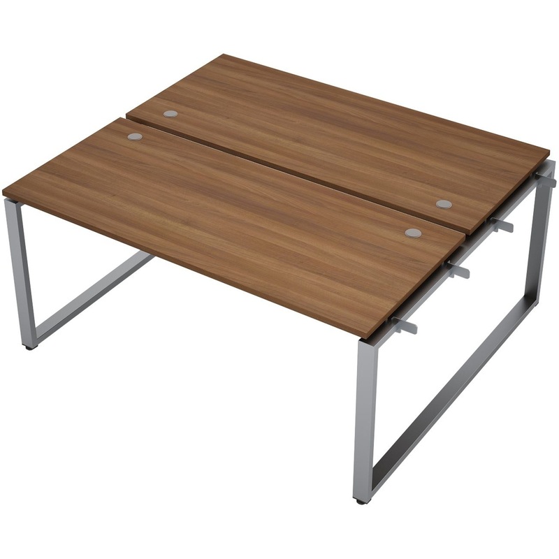 Изображение товара Рабочая станция Avance 6МБН-О.6277 двухместная шамони тёмный алюминий матовый 1000х1435х750 мм