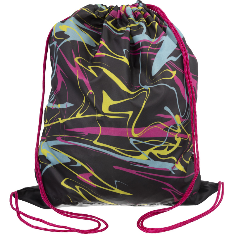 Изображение товара Мешок для сменной обуви Цветная абстракция 420х340 мм чёрный с ручками