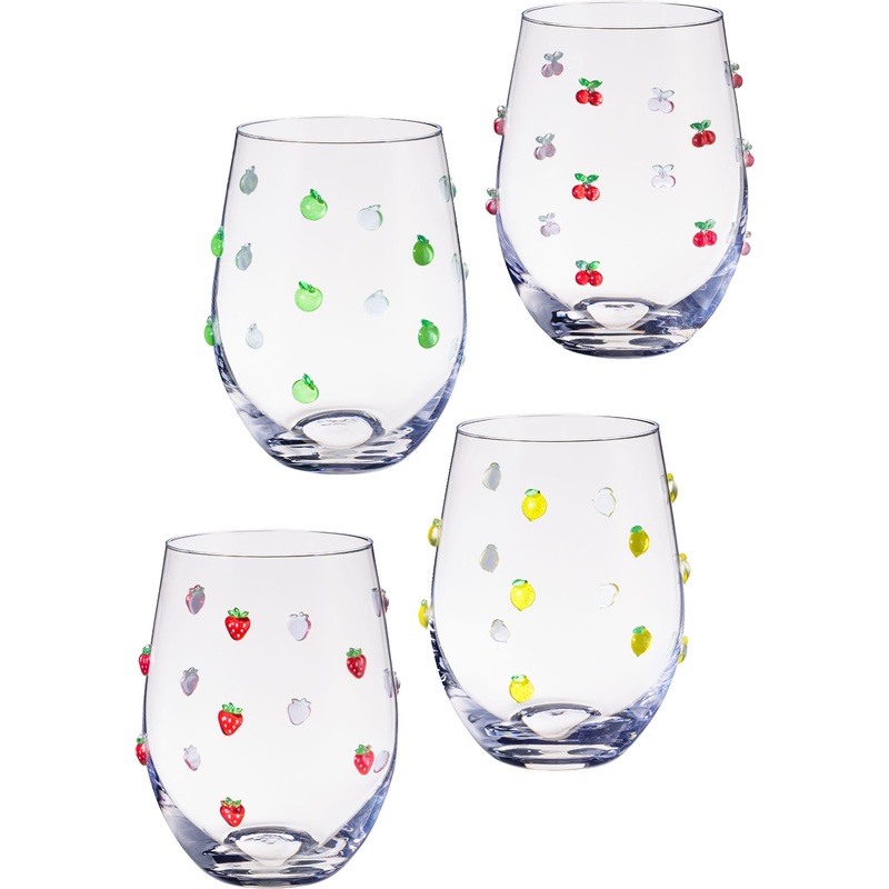 Изображение товара Набор стаканов Lefard Fruity 520 мл 4 шт стильный экологичный дизайн