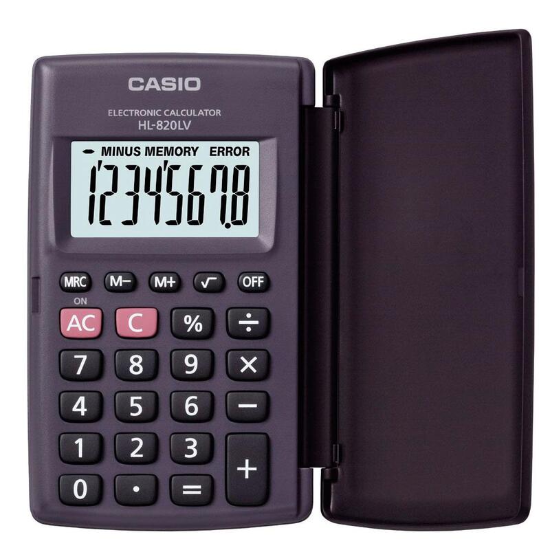 Изображение товара Карманный калькулятор Casio HL820LV 8-разрядный, универсальный и надежный Изображение товара Карманный калькулятор Casio HL820LV 8-разрядный, универсальный и надежный