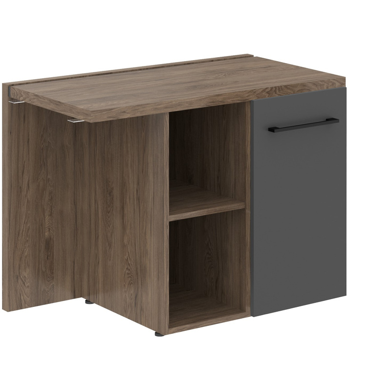 Изображение товара Тумба приставная Morris Trend MCRT1055R Антрацит/Кария пальмира 1000x550 мм