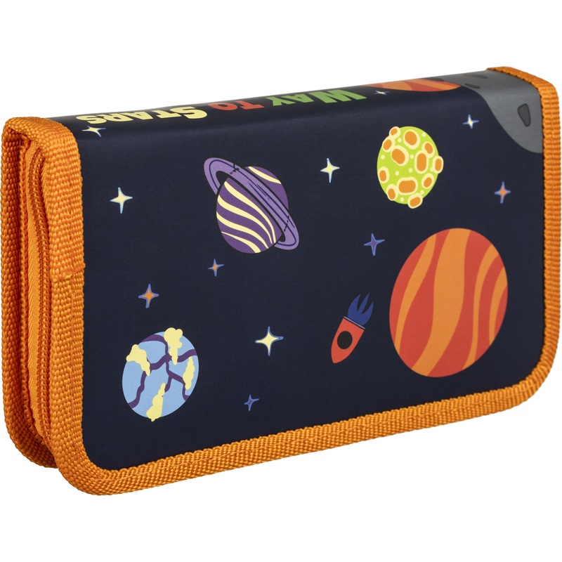 Изображение товара Пенал Комус Класс Cosmoreх с динозавром синего цвета компактный для школьников