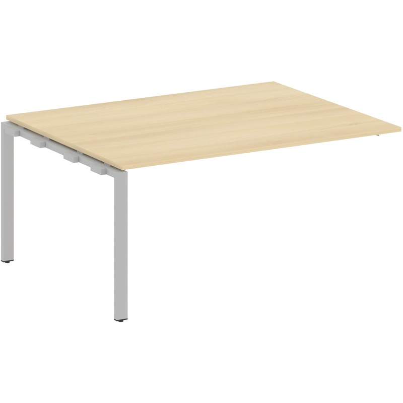 Изображение товара Элемент для стола переговоров Metal System Style БП.ППРГ-4 (акация лорка/серый, 1600x1235x750 мм)