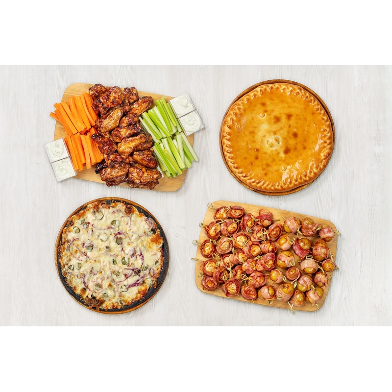 Изображение товара Фуршетный сет День рождения на природе для 15-20 персон с горячими закусками и пиццей