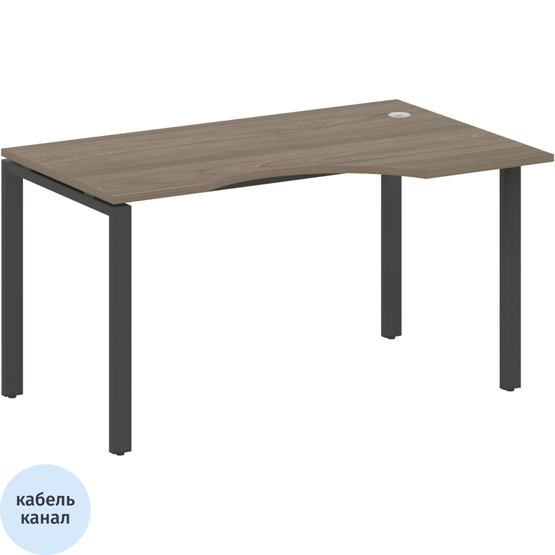 Изображение товара Эргономичный стол Metal System Style БП.СА-2 Пр правая конфигурация