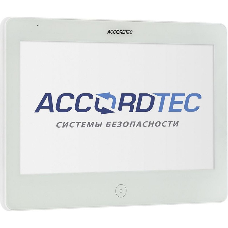 Изображение товара Монитор AccordTec AT-VD110W WH белый 10 дюймов видеонаблюдение и домофон
