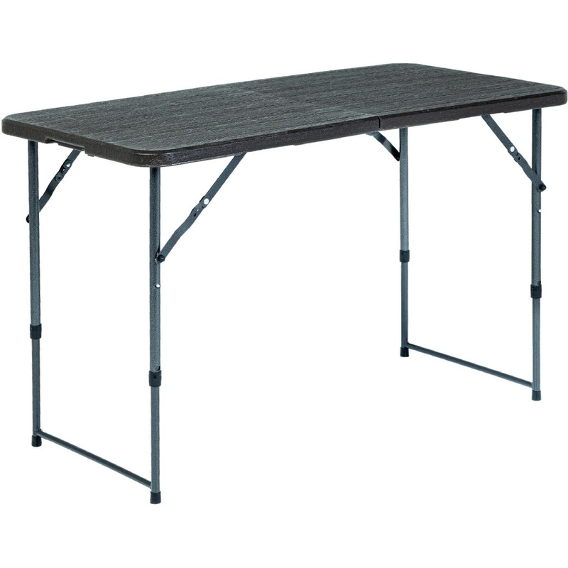 Изображение товара Стол складной F2120 (коричневый/чёрный, 1200х600х895 мм)