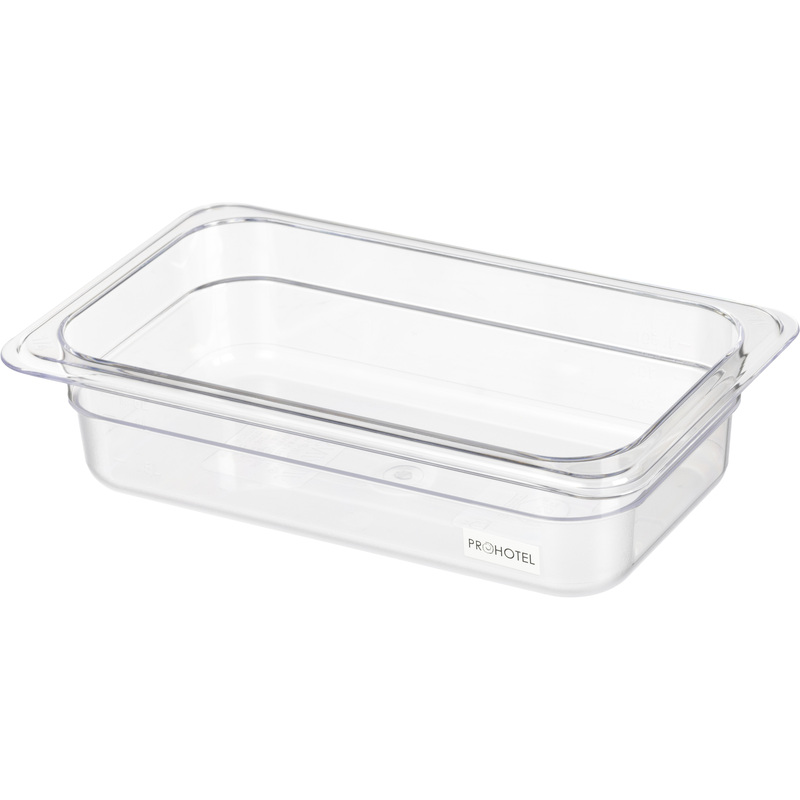 Изображение товара Гастроёмкость Prohotel GN 1/4 26.5x16.2x6.5 см 1.7 л из поликарбоната