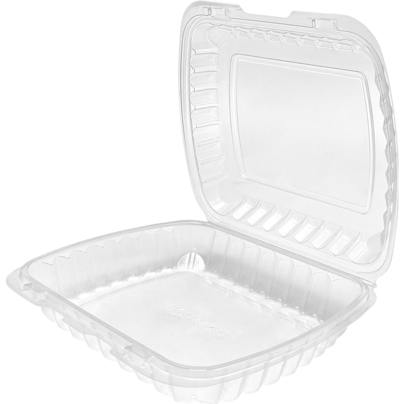 Изображение товара Одноразовый ланч-бокс Комус РК-241 238x209x62 мм прозрачный упаковка 100 шт