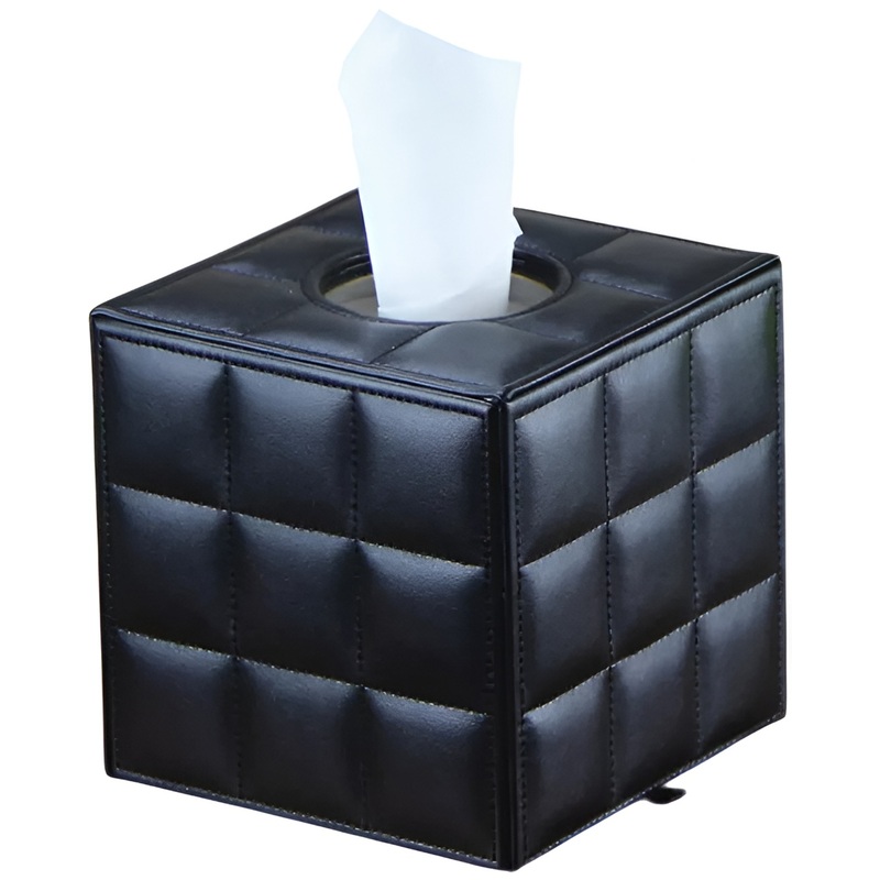 Изображение товара Салфетница SnugCozy экокожа квадратная 130х130 мм черная