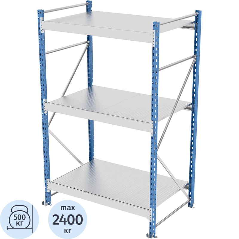 Изображение товара Стеллаж металлический Металл-Завод SGR-V-1283-2.0 с 3 полками