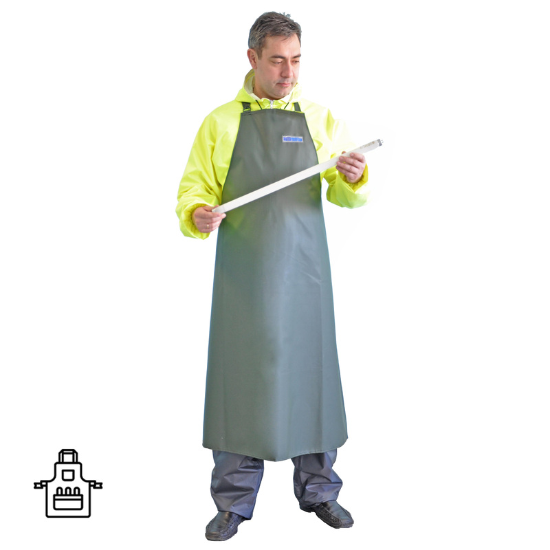 Изображение товара Фартук защитный КЩС Chemical WPL полиэстеровый оливковый 0.48 мм