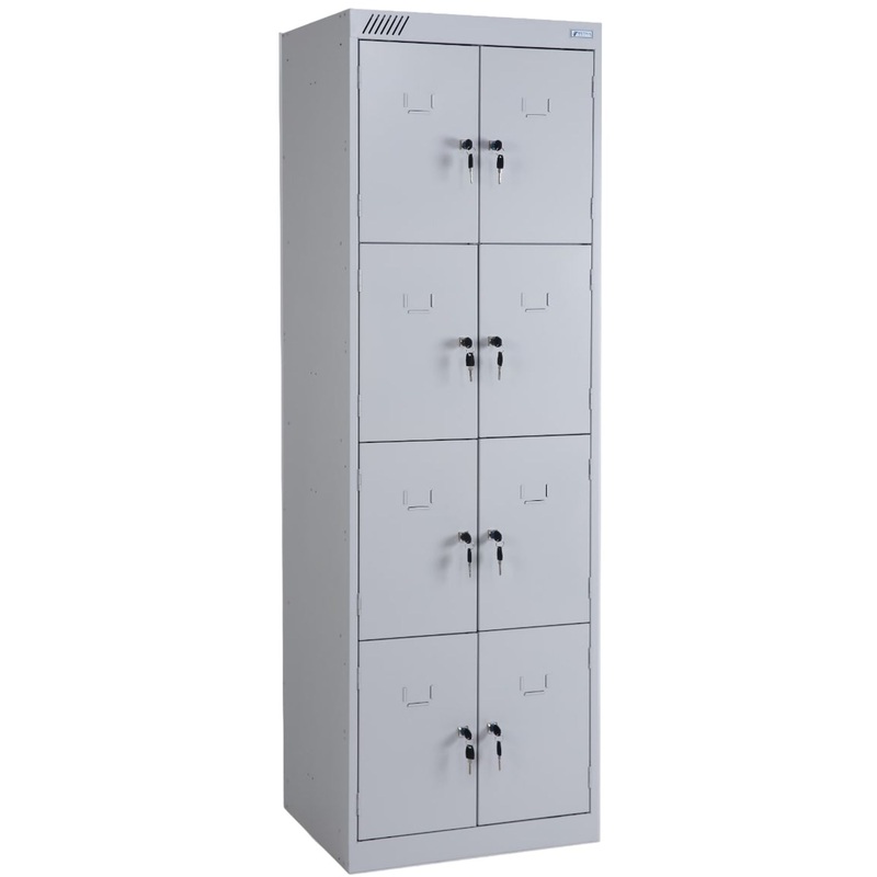 Изображение товара Металлический шкаф для сумок с 8 отделениями и ключевым замком