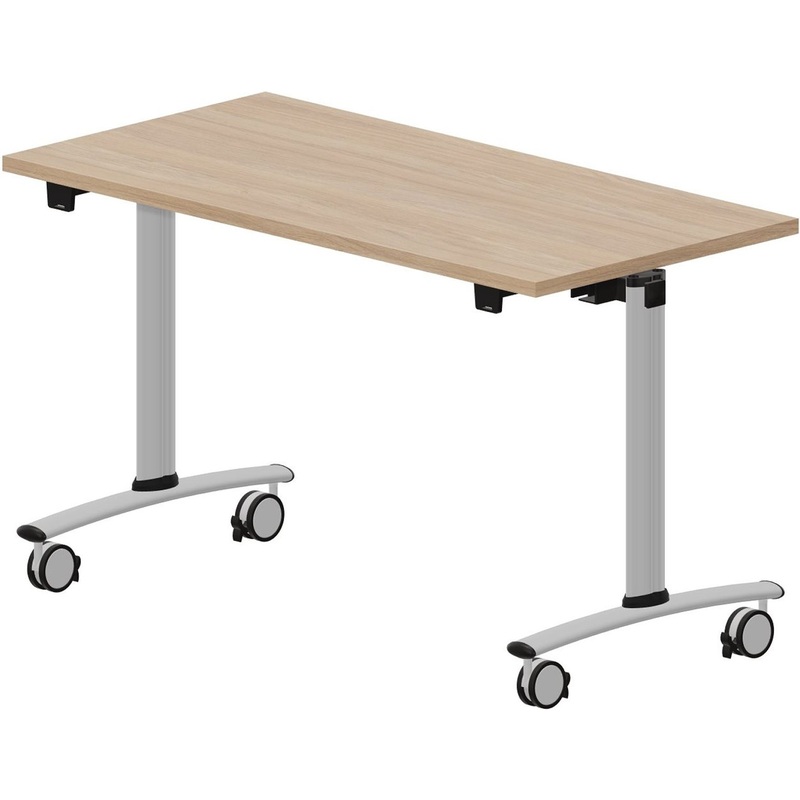 Изображение товара Стол для переговоров Connect CODIM126 (дуб светлый/алюминий, 1200х600х725 мм)