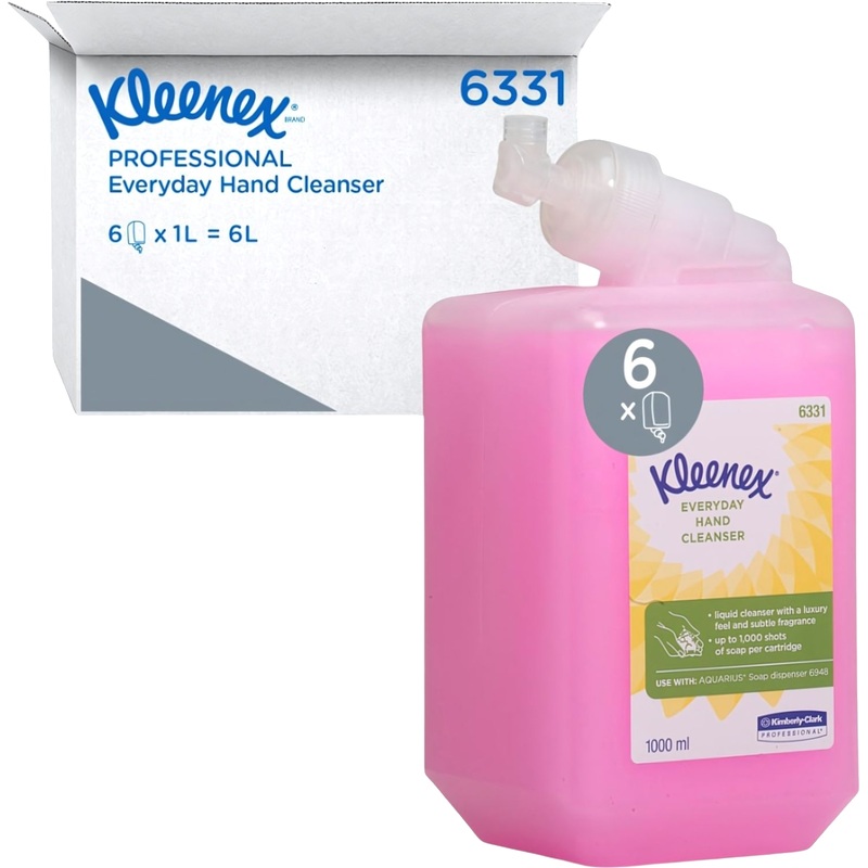 Изображение товара Картридж с жидким мылом для рук Kimberly-Clark Kleenex Everyday Use 6331 1000 мл (6 штук в упаковке)