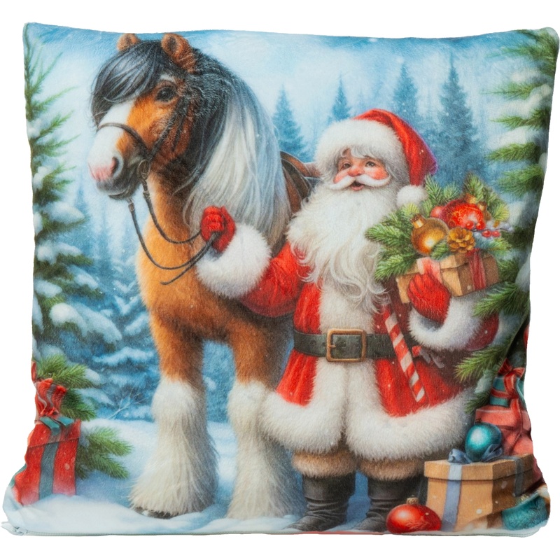 Изображение товара Новогодний сладкий подарок РОКО Дед Мороз с лошадкой 1000 г