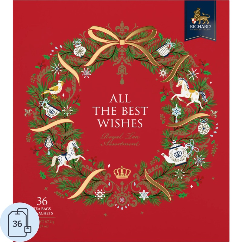 Изображение товара Чай ассорти Richard All The Best Wishes 36 пакетиков подарочный набор