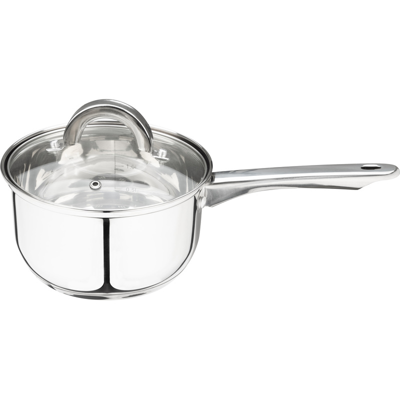 Изображение товара Ковш Mallony Mediano 1.9 л из нержавеющей стали с крышкой