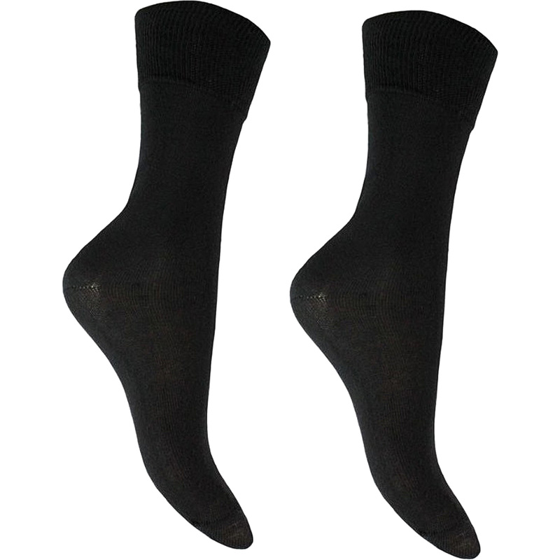 Изображение товара Мужские носки классика черные, усиление пятки и мыска, размер 29