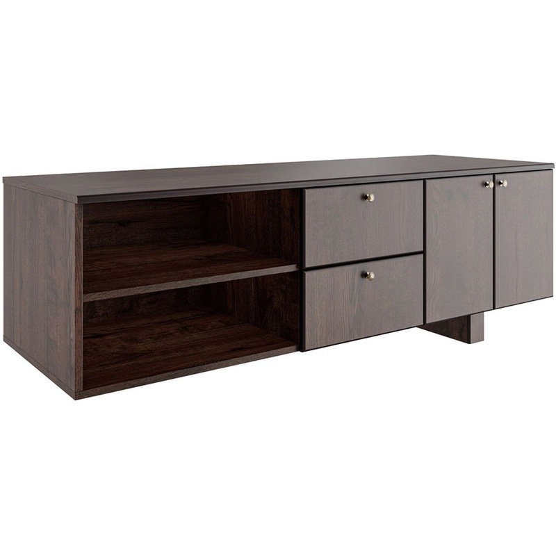 Изображение товара Приставка Capital CPT1720004 с центральным замком (дуб апрельский, 1700х450х580 мм, 3 ящика)