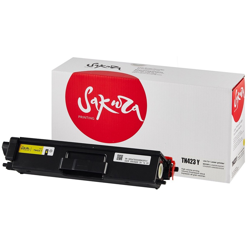 Изображение товара Картридж лазерный Sakura TN-423Y для Brother жёлтый совместимый