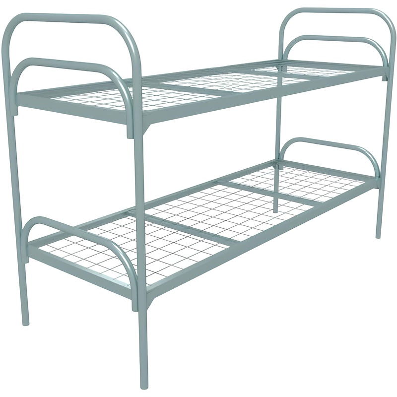 Изображение товара Двухъярусная металлическая кровать Стандарт 809x1350 мм Россия