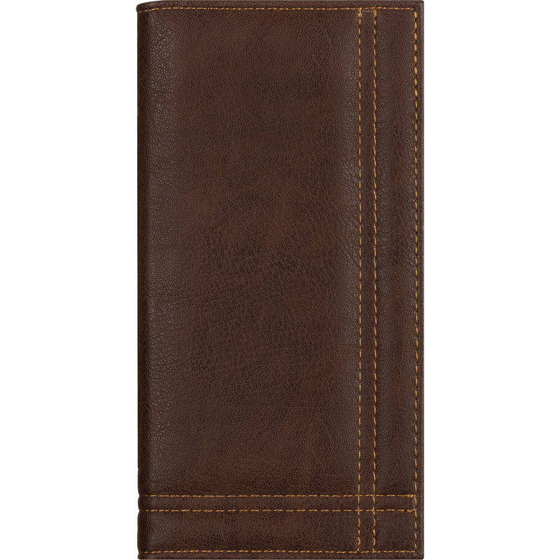 Изображение товара Папка для счета 110х230 мм, искуственная кожа коричневая