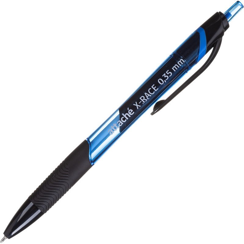 Изображение товара Ручка шариковая автоматическая Attache X-Race синяя 0.35 мм стильная надежная