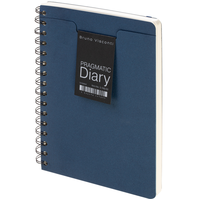 Изображение товара Ежедневник Bruno Visconti Pragmatic недатированный А5 128 листов тёмно-синий