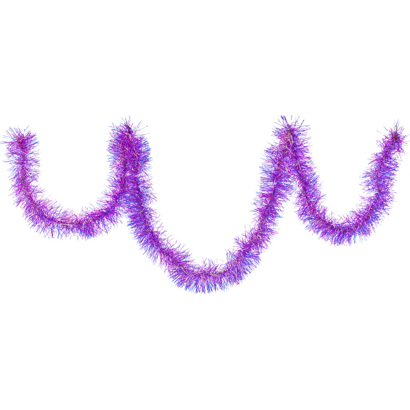 Изображение товара Мишура ёлочная новогодняя фиолетовая 200x9 см SDMT-HT-051