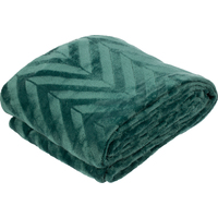 Плед Luscan микрофибра 200x220 см изумрудный