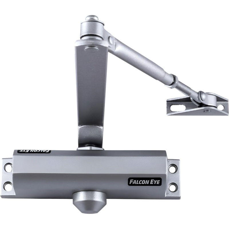 Изображение товара Дверной доводчик Falcon Eye FE-B2W до 45 кг серебристый