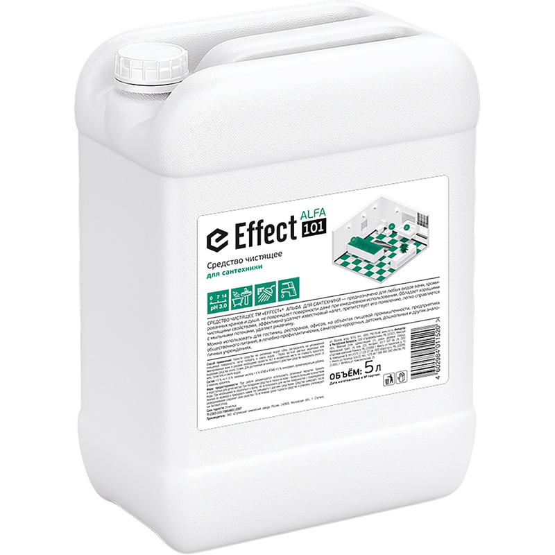Изображение товара Средство для сантехники моющее Effect Alfa 101 5 л гель (концентрат)