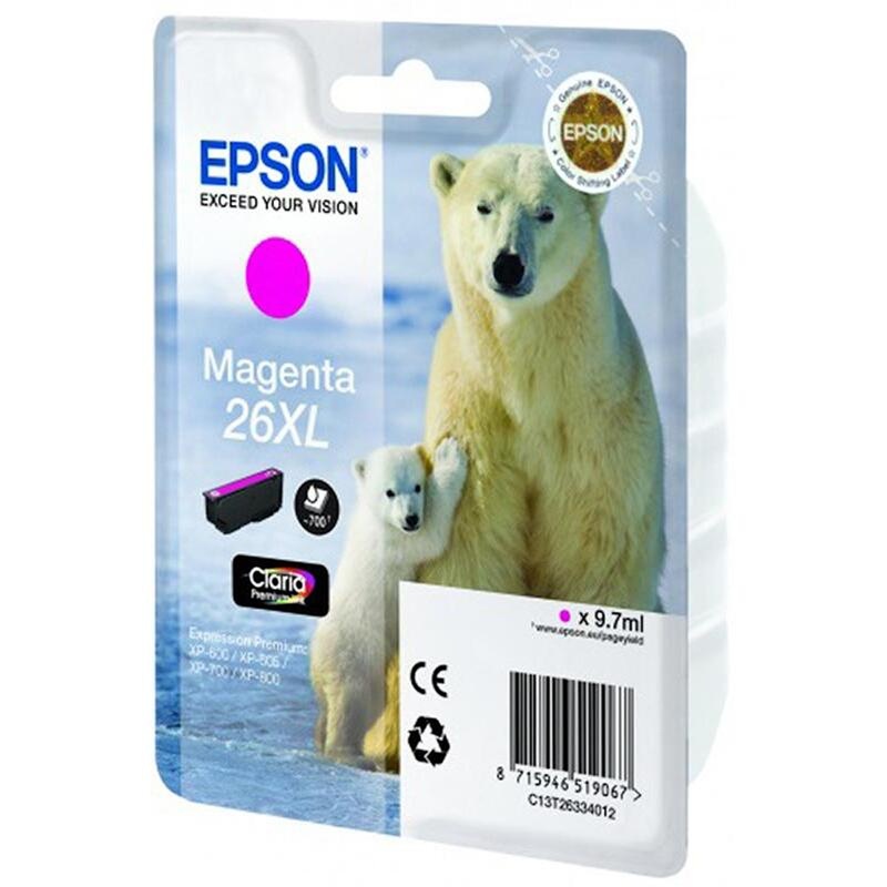 Изображение товара Уценка. Картридж струйный Epson 26XL C13T26334012 пурпурный оригинальный повышенной емкости. уц_тех