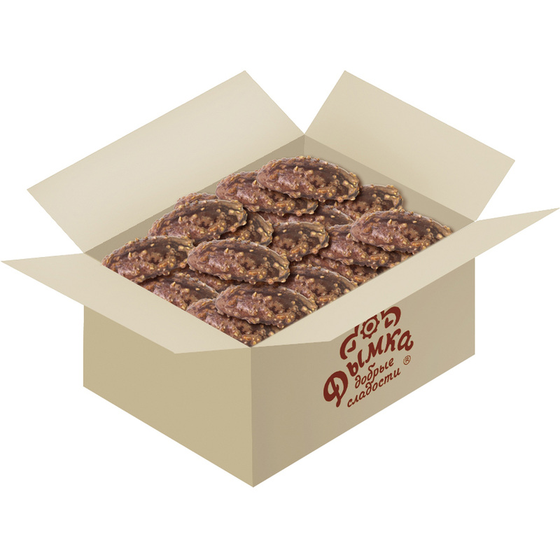 Изображение товара Пряники Дымка Ореховая палочка 4 кг с орехами и глазурью