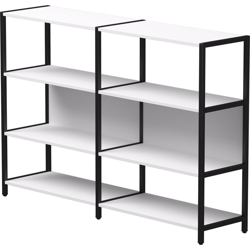 Изображение товара Стеллаж для документов EVO 254ST1W39005 белый чёрный 1635х385х1120 мм