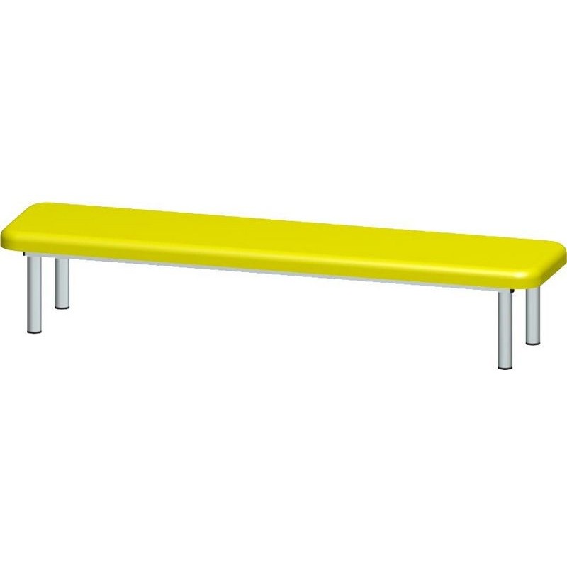 Изображение товара Скамья для одевания к пятисекционному шкафу М-233-7 серый желтый 1202х277х240 мм