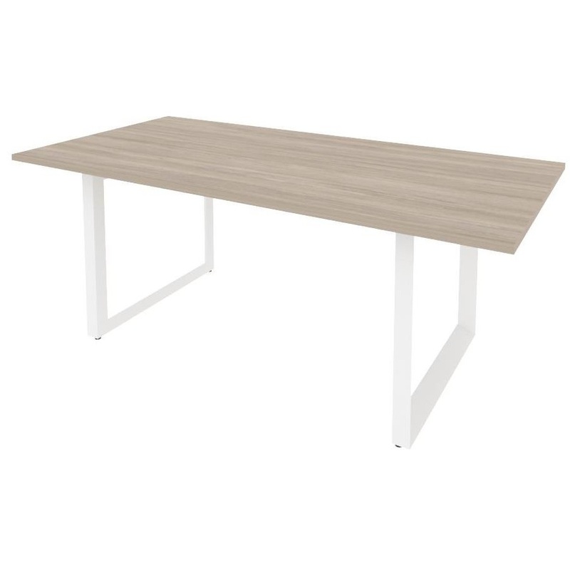 Изображение товара Переговорный стол Onix Direct O.MO-PRG-19 на металлокаркасе дуб аттик/белый