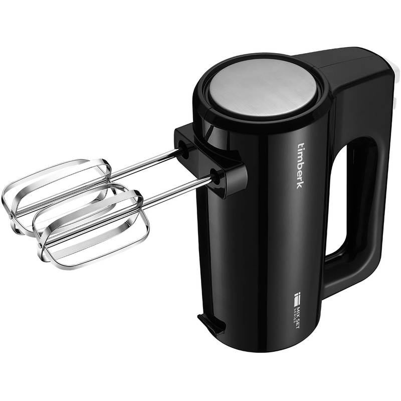 Изображение товара Миксер Timberk T-HM40S50 черный ручной 700 Вт 5 скоростей комплект насадок