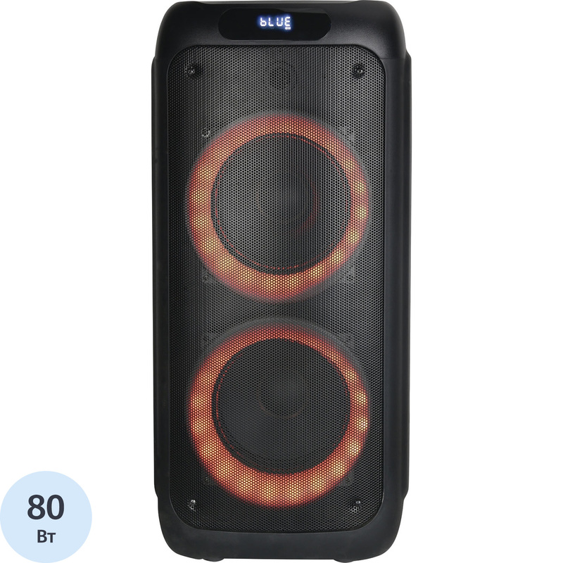 Изображение товара Акустическая система Aiwa CAS-500 черная с подсветкой Bluetooth и FM тюнером