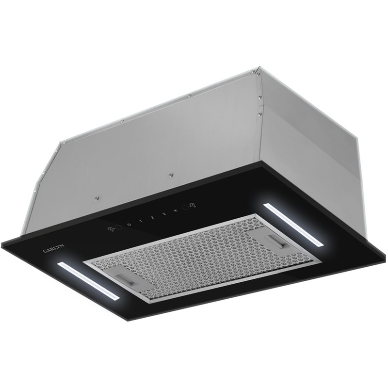 Изображение товара Вытяжка Garlyn CH-50 черная - современная кухонная вытяжка с LED освещением
