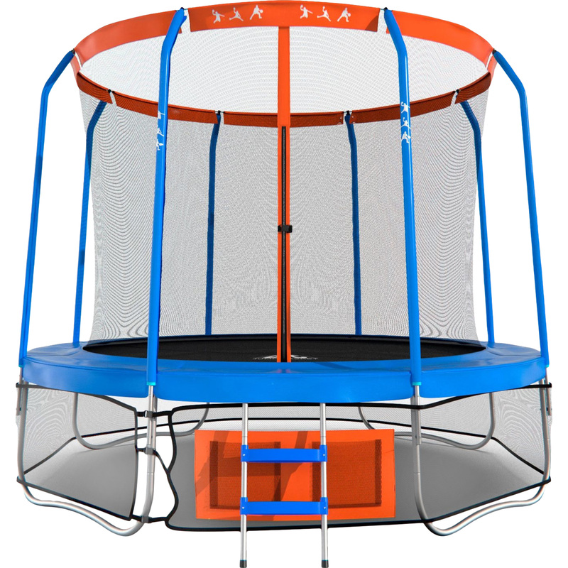 Изображение товара Батут с защитной сеткой DFC Jump Basket 12ft диаметр 366 cм синий/оранжевый