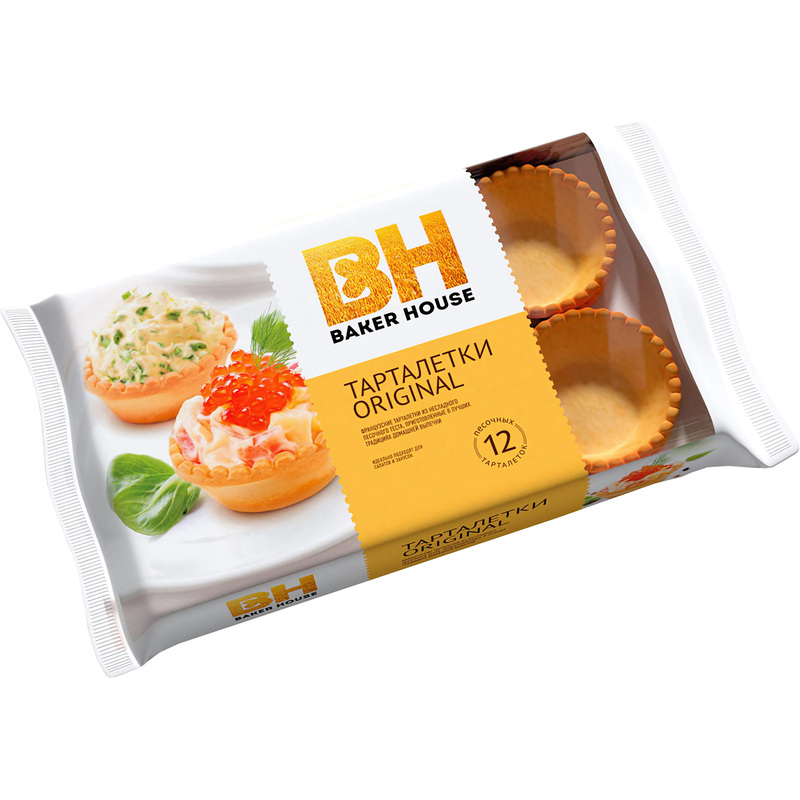 Изображение товара Французские тарталетки Baker House песочные 180 г для салатов и закусок