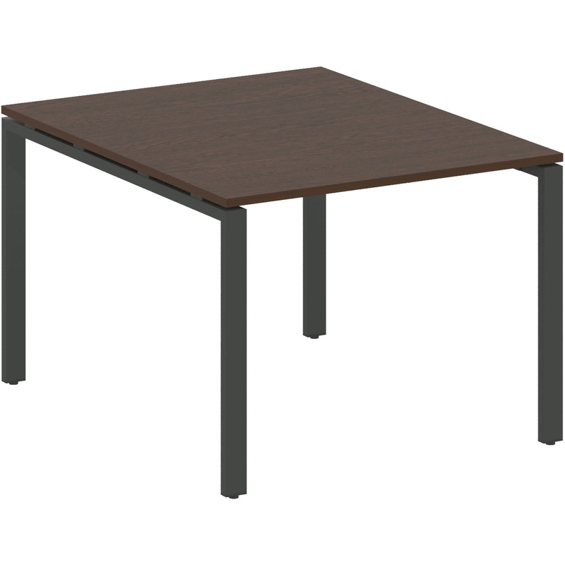 Изображение товара Стол для переговоров Metal System Style БП.ПРГ-1.1 венге цаво/антрацит 1000x1235x750 мм