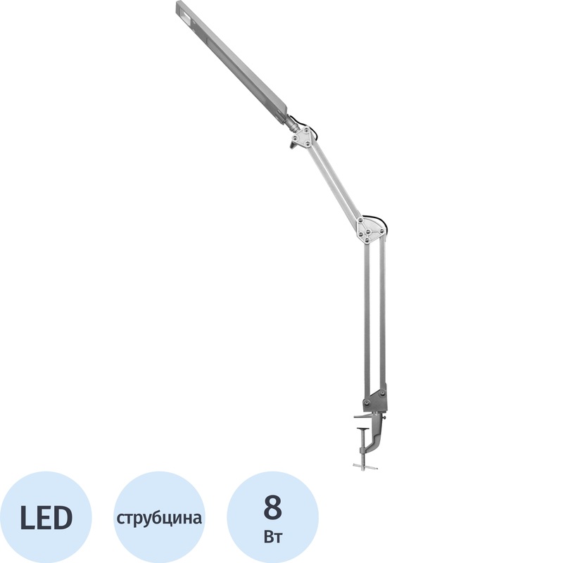 Изображение товара Настольный светильник Camelion KD-821 C03 серебристый современный с диммированием
