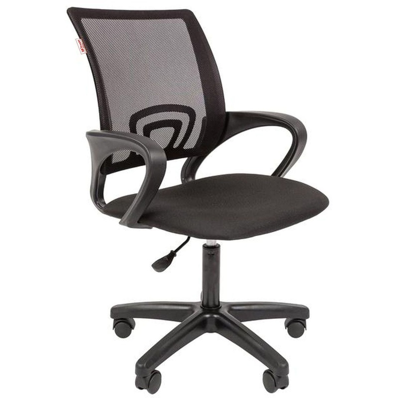 Изображение товара Офисное кресло Комус Мебель Easy Chair 304 LT черное с сетчатой спинкой