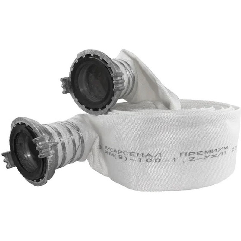 Изображение товара Пожарный рукав напорный Классик 20 м 100 мм 0.8 МПа ГР синтетическая нить/полимерное покрытие