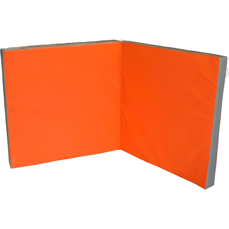 Изображение товара Гимнастический складной мат Стандарт серый/оранжевый 200х100х10 см Россия